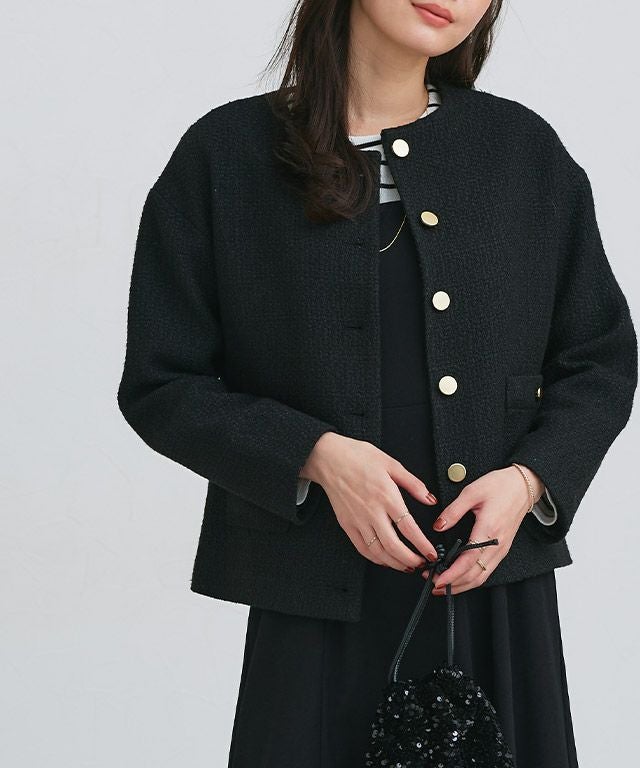 ツイードノーカラージャケット 【スピード配送】 | 【公式】Pierrot