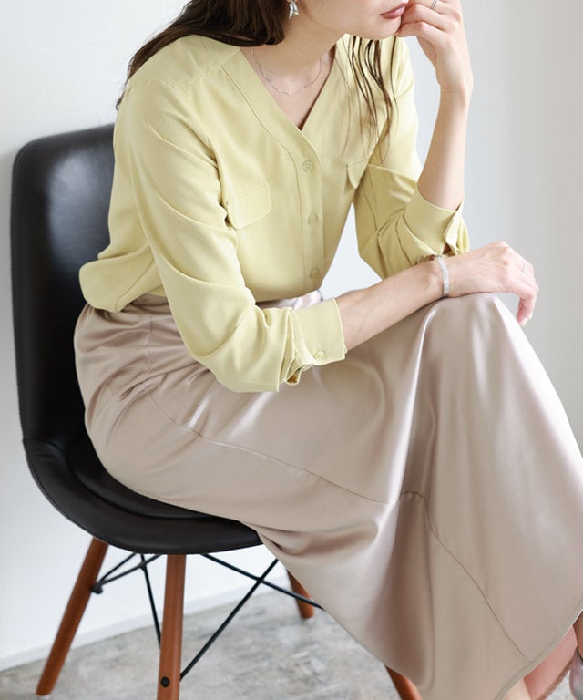 165cm / グレージュ / ロング丈 / M