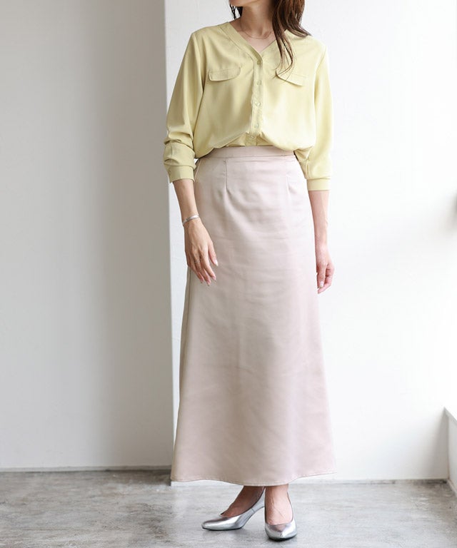 165cm / グレージュ / ロング丈 / M