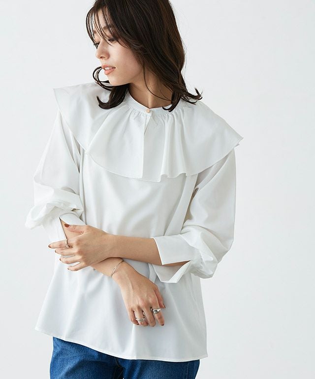 2wayフリルカラーブラウス 【Pierrot】【スピード配送】 | 【公式