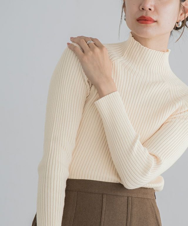 ストレッチリブハイネックニット【スピード配送】 | 【公式】Pierrot