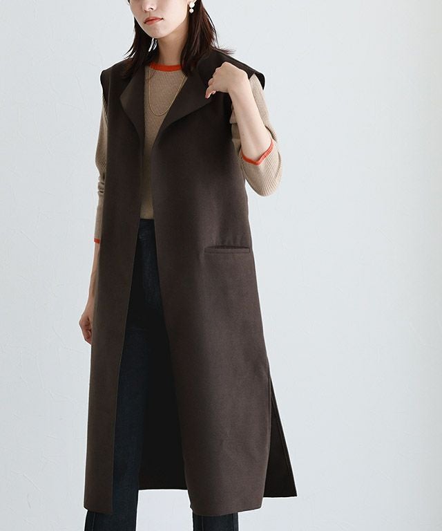 ♡新品タグ付♡　コルピエロ　ette Long Vest　ロングジレ ダブルフェイスベルト付きロングジレ | 【公式】Pierrot（ピエロ
