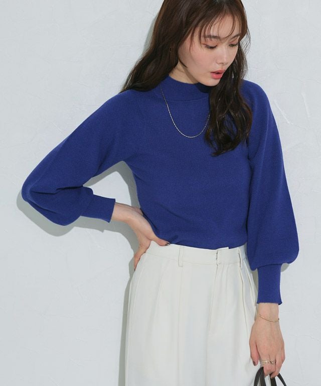 ゴールドボタンパフスリーブニット | 【公式】Pierrot（ピエロ