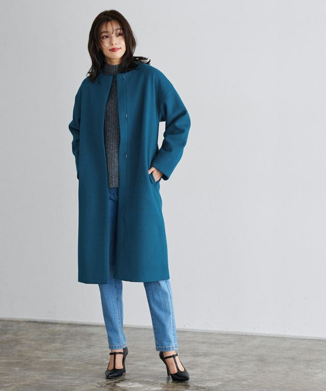 メルトンノーカラーコート【スピード配送】 | 【公式】Pierrot（ピエロ