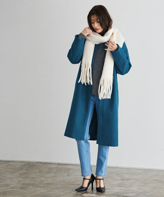 メルトンノーカラーコート【スピード配送】 | 【公式】Pierrot（ピエロ