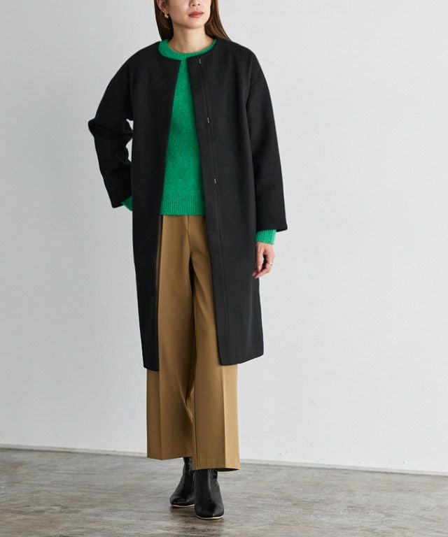 メルトンノーカラーコート【スピード配送】 | 【公式】Pierrot（ピエロ