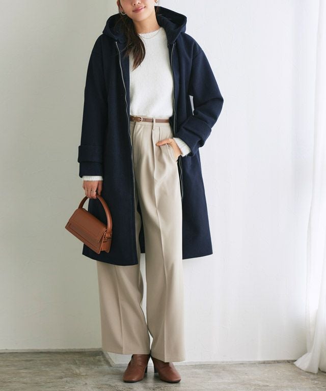 メルトンフード付きコート【スピード配送】 | 【公式】Pierrot（ピエロ