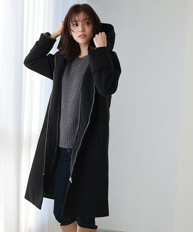 メルトンフード付きコート【スピード配送】 | 【公式】Pierrot（ピエロ