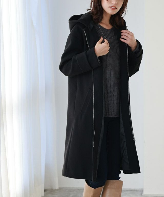 メルトンフード付きコート【スピード配送】 | 【公式】Pierrot（ピエロ