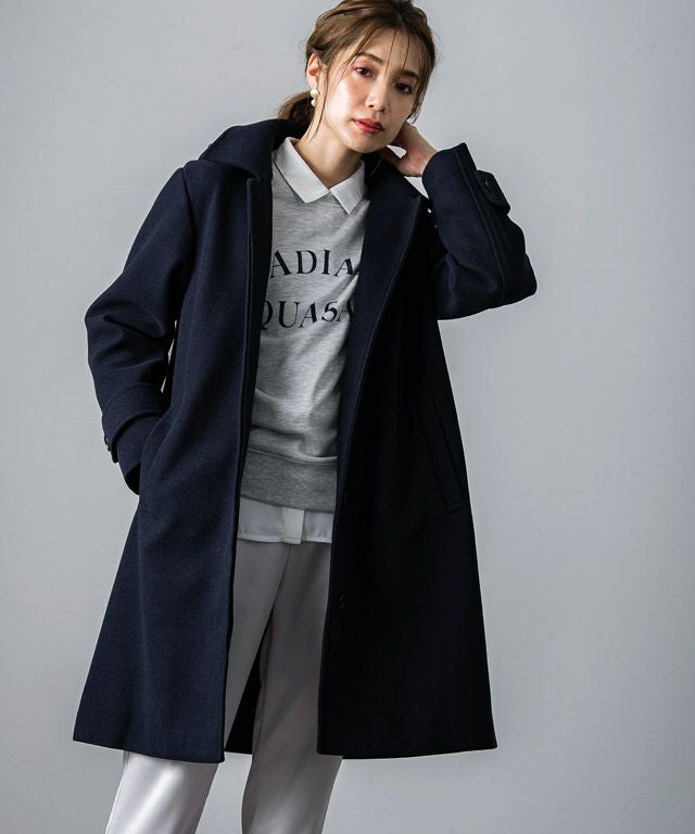 フード付きステンカラーコート【スピード配送】 | 【公式】Pierrot