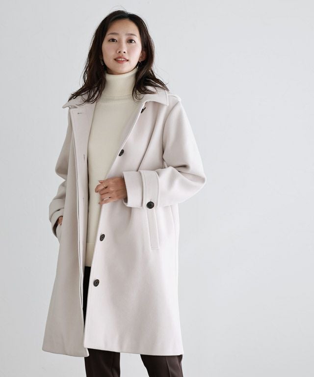 フード付きステンカラーコート【スピード配送】 | 【公式】Pierrot