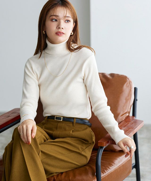 リブタートルネックニット【スピード配送】 | 【公式】Pierrot（ピエロ