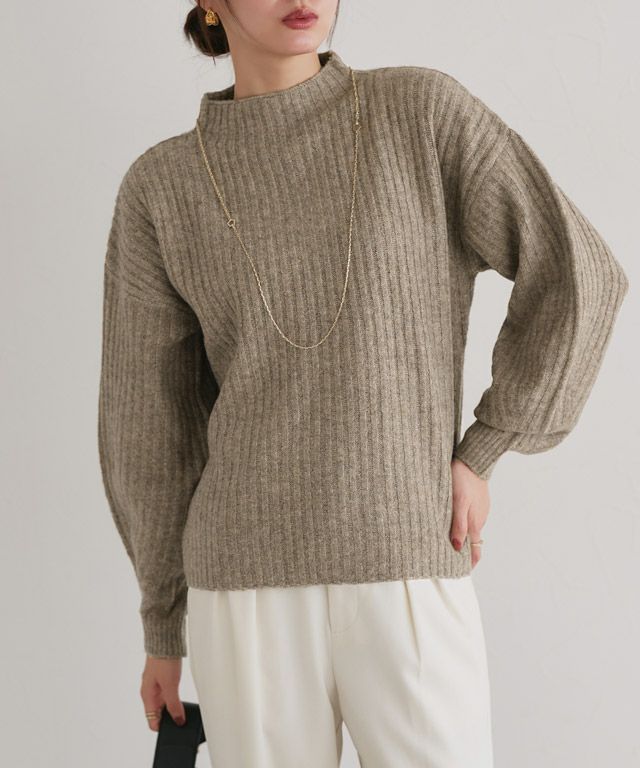 B/N Volume Knit  ボートネックボリュームニット BARNYARDSTORM（バンヤードストーム） ニット セーター BARNYARDSTORM
