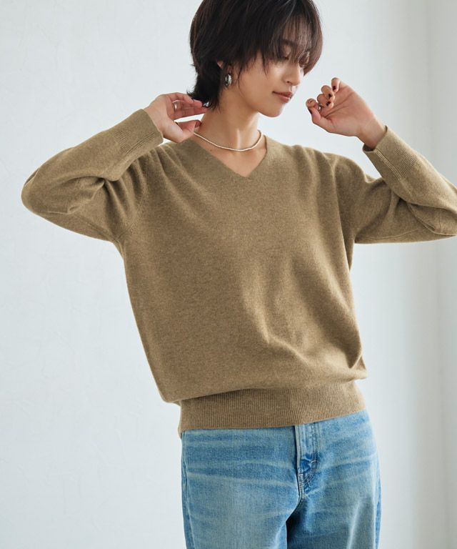 166cm / 杢キャメルベージュ / M