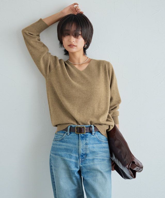 166cm / 杢キャメルベージュ / M