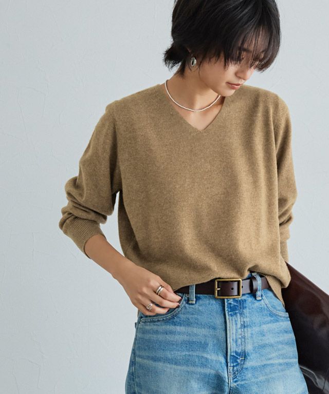 166cm / 杢キャメルベージュ / M