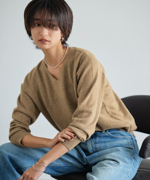 166cm / 杢キャメルベージュ / M