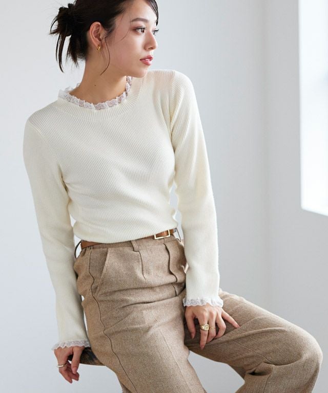 167cm / オフホワイト×ホワイト / M