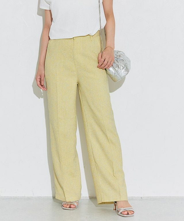 サマーライトツイードセンタープレスパンツ