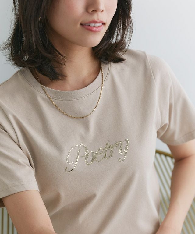 167cm / B / グレージュ×ゴールドビジュー / M