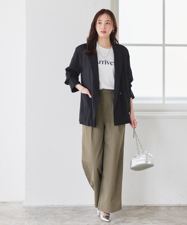 167cm / A / オフホワイト×ネイビー / M