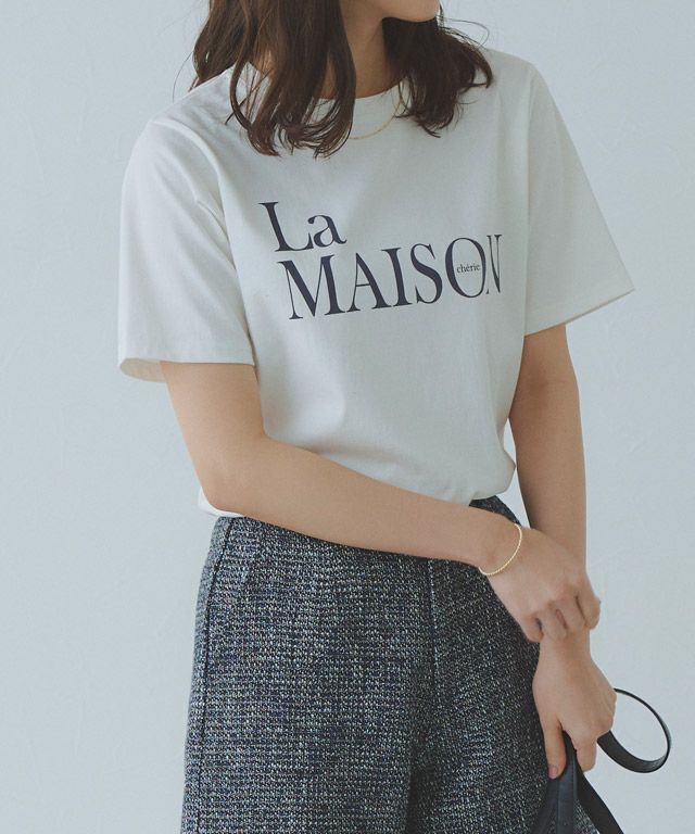 167cm / D / オフホワイト×チャコール / M