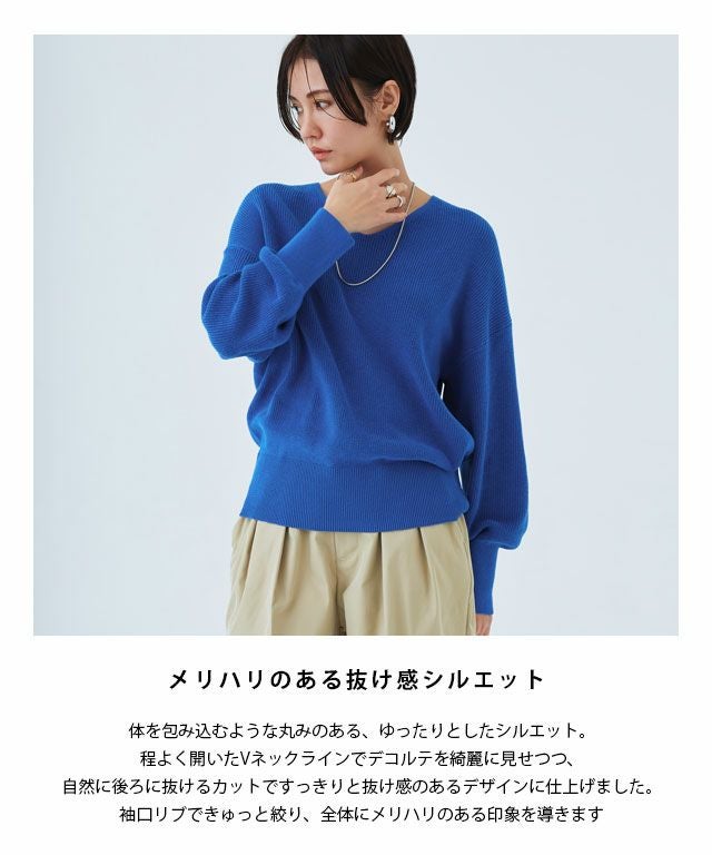 RASW] 綿100％Vネックニット【スピード配送】 | 【公式】Pierrot