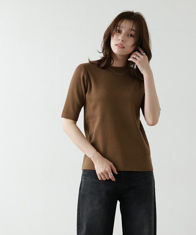 167cm / ブラウン / クルーネック / M