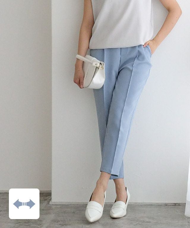 col piero コルピエロ　バックサテンのクロップドテーパードパンツ クロップドテーパードパンツ 【Pierrot】 | 【公式】Pierrot（ピエロ