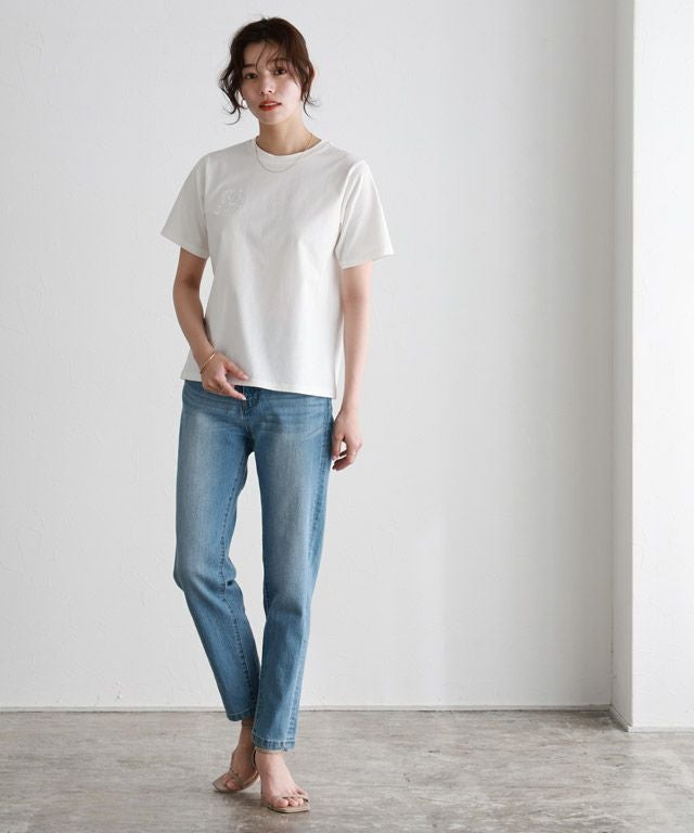 シルケット刺繍Tシャツ 【Pierrot】【スピード配送】 | 【公式