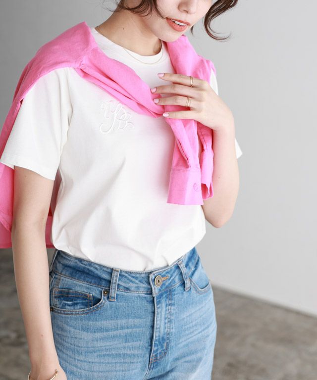 シルケット刺繍Tシャツ 【Pierrot】【スピード配送】 | 【公式