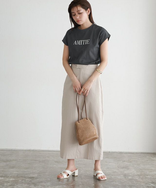 166cm / チャコール×アイボリー / M