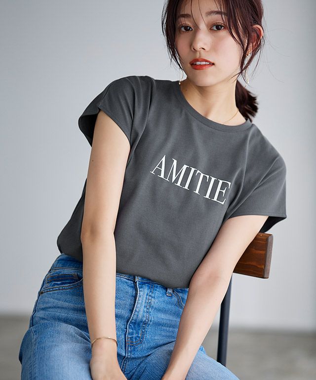 167cm / チャコール×アイボリー / M