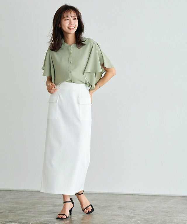 美品⭐︎AP STUDIO  楊柳ブラウス PROPORTION BODY DRESSING（プロポーションボディドレッシング