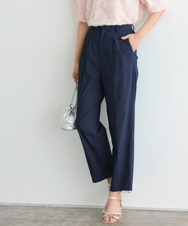 接触冷感イージータックテーパードパンツ 【Pierrot】【スピード配送
