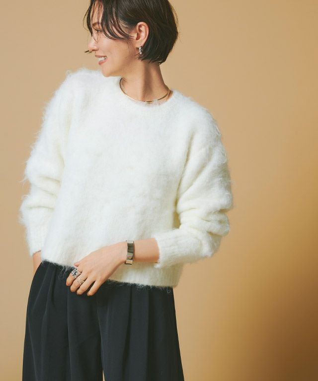 RASW]モヘアタッチクロップドニット【スピード配送】 | 【公式