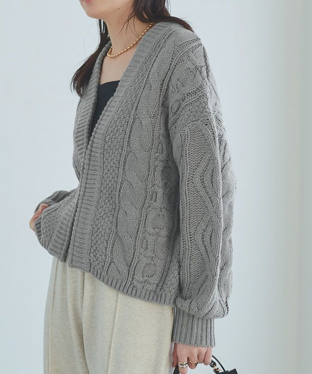RASW]ウール混ケーブルジップカーディガン 【スピード配送】 | 【公式