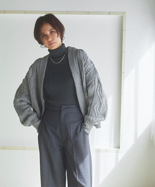 RASW]ウール混ケーブルジップカーディガン 【スピード配送】 | 【公式