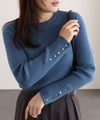 155cm / B / グレイッシュブルー / クルーネック / M