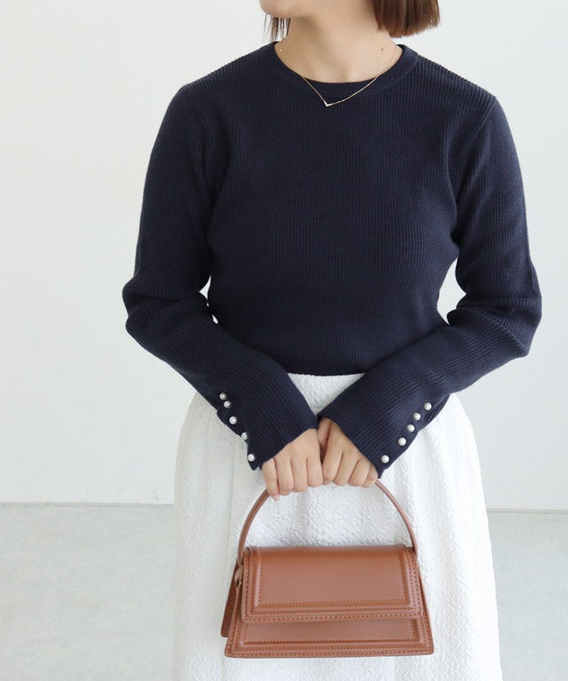 150cm / A / ネイビー / クルーネック / M