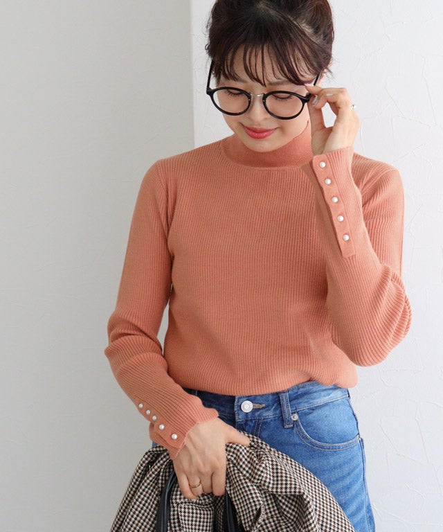 157cm / A / オレンジ / ハイネック / M