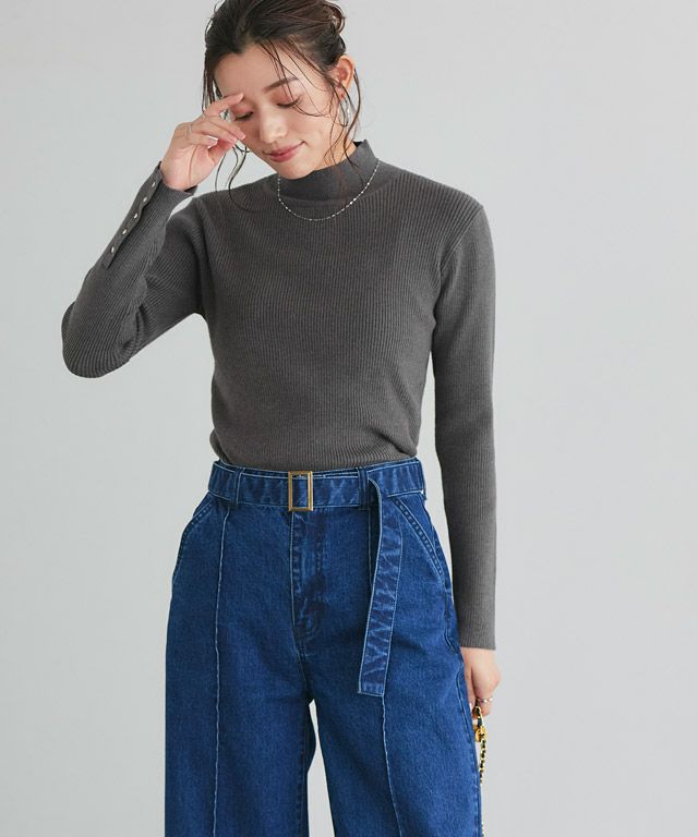 167cm / B / チャコール / ハイネック / M