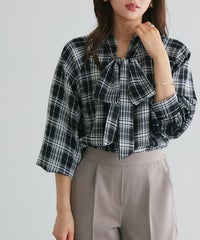 選べる柄2wayリボンブラウス