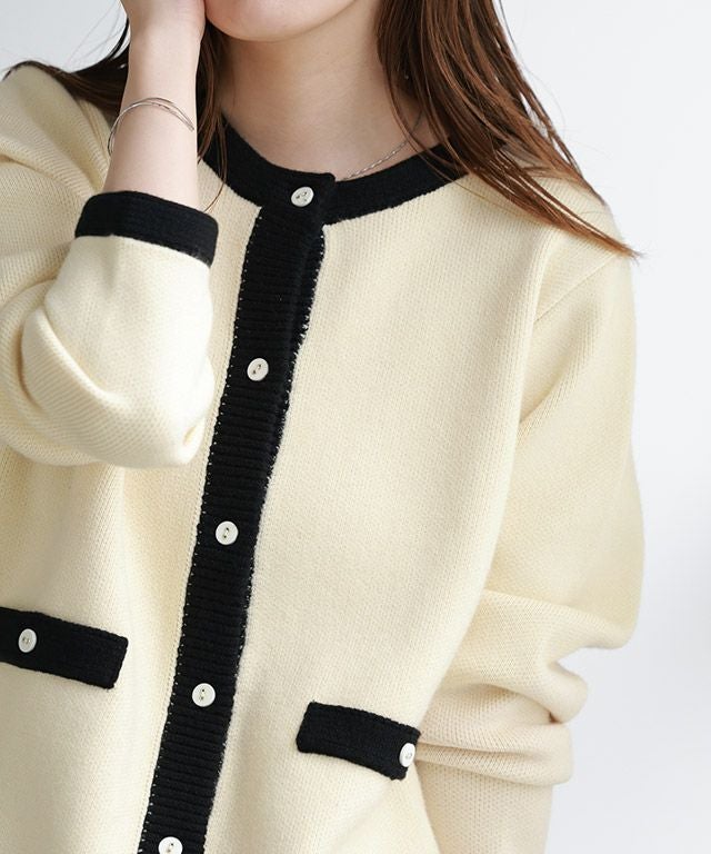 163cm / アイボリー×ブラック / M