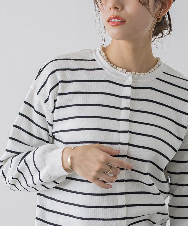 マルチwayコットンタッチニットカーディガン