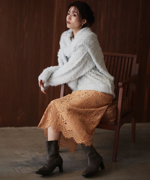 シャギーニットカーディガン【スピード配送】 | 【公式】Pierrot