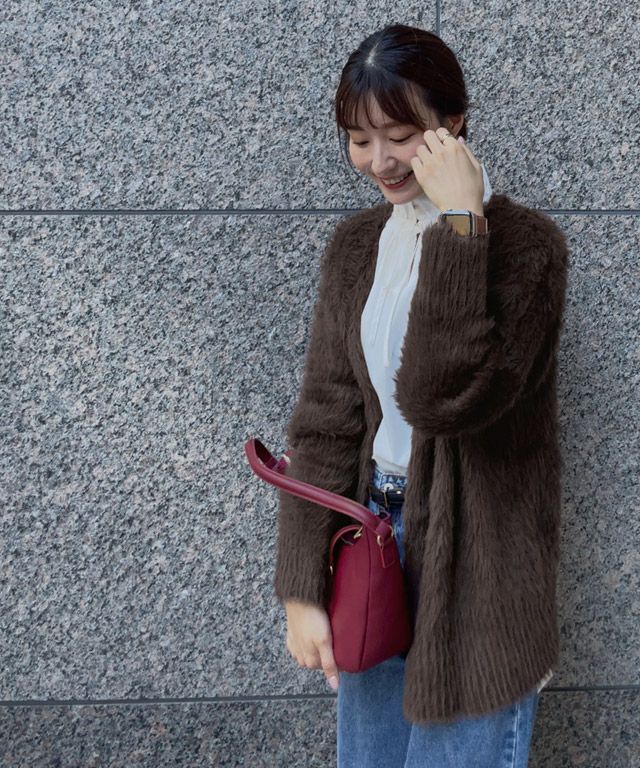 シャギーニットカーディガン【スピード配送】 | 【公式】Pierrot