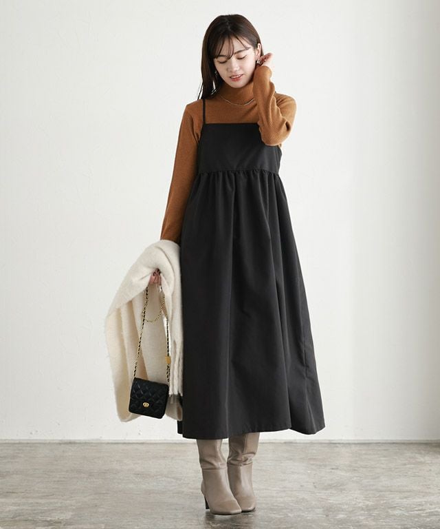 アウトレットSALE！】ギャザーキャミワンピース 【Pierrot】【スピード