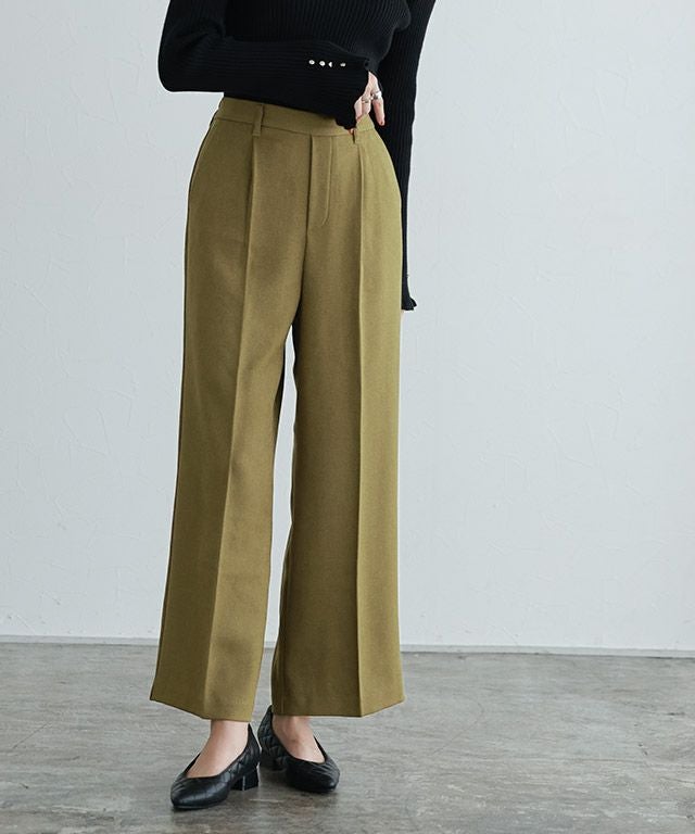 ウールライクタックワイドパンツ【スピード配送】 | 【公式】Pierrot