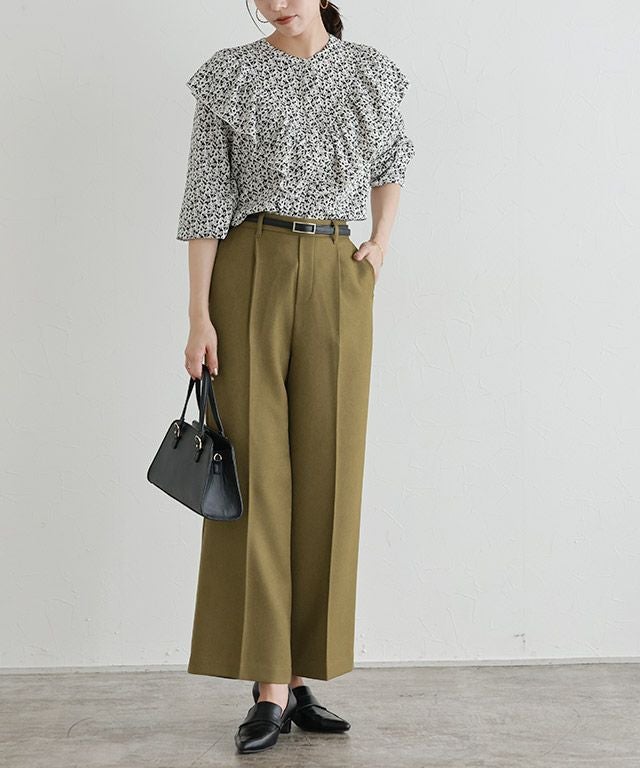 ウールライクタックワイドパンツ【スピード配送】 | 【公式】Pierrot